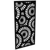 ProtectorAl 300-1200w x 1201-2400h Satin Black/Gloss Black Sunburst Unframed Composite Deco Panel