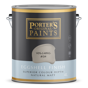 Porter's 4L Volcanic Ash Eggshell Finish Broadwall Washable Paint - 4L