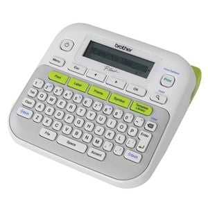 Brother PT-D210 Gray/White Accent Green Desktop Labeller