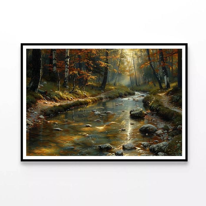View of autumn in The Forest  Print 100% Australian Made 90x60cm  (Poster)