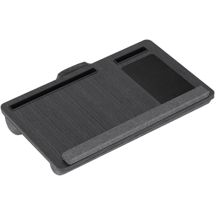 Catzon Lap Desk With Wrist-rest Phone Slot Mouse Pad Fits Up To 17in Laptop-black