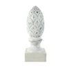Maine & Crawford Holland 31x12cm Ornate Carved MDF Acorn - White
