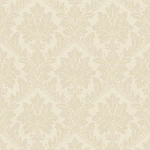 Grandeco 53cm x 10.05m Beige Damask Wallpaper