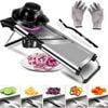 Catzon 5-in-1 Mandoline Slicer with Adjustable Thickness-1027