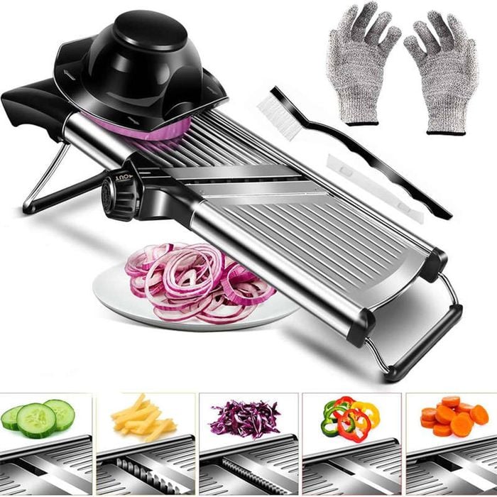Catzon 5-in-1 Mandoline Slicer with Adjustable Thickness-1027