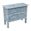 Mother of Pearl Curved Inlay Chest Coastal Blue