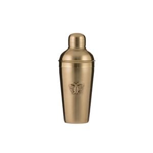 Tempa Modern Bee Barware Cocktail Drink Shaker 21cm Metallic Gold