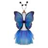 Great Pretenders Size 4-6 Midnight Butterfly Tutu w/ Wings/Headband Kids 3y+