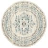 Sol 922 Off White 240x240cm - Large Round Transitional Pet Friendly Indoor Rug