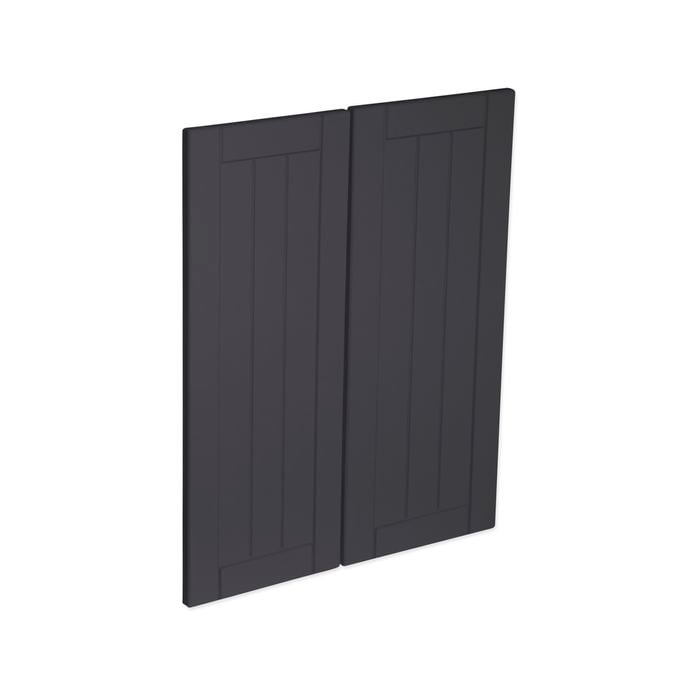 Kaboodle Grey Fig Country Corner Wall Cabinet Doors - 2 Pack