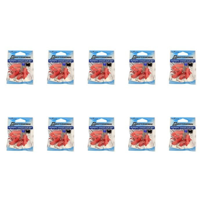 10x Surecatch Running Fishing Sinker Clips - Large