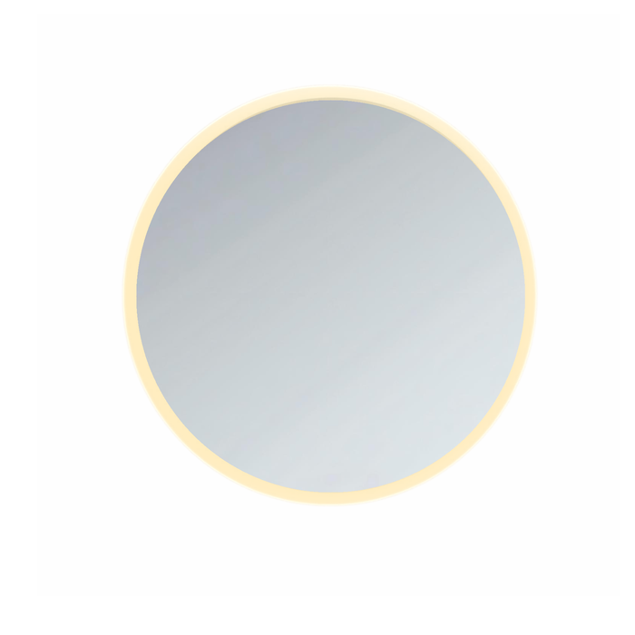 Barelli 800 x 800 x 5mm Signature High Specification Frameless Round Rear Lit LED Mirror With Demister And Dimming Function
