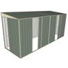 Build-a-Shed 1.5 x 4.5 x 2m Sliding Door Tunnel Shed with 2 Sliding Side Doors - Green