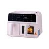 Devanti Air Fryer 9L Dual Zone Fryers 2600W Pink