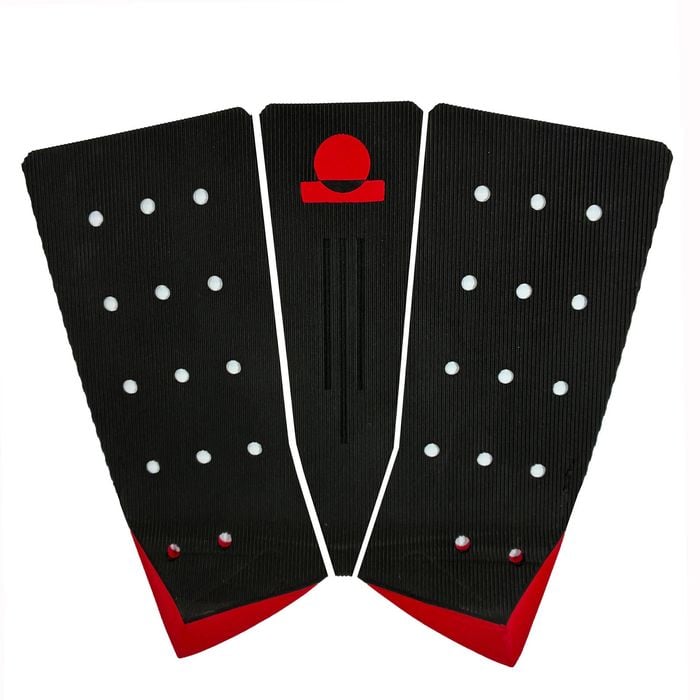 Summer vibes 3-Piece Fish Surfboard Tail Pad / Deck Grip / Traction - Red