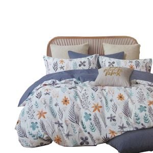 Bloomington 300TC Adriana Reversible Cotton Quilt Cover Set Queen