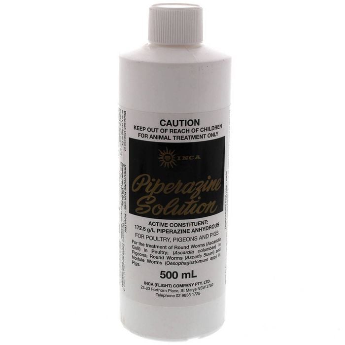 Inca Piperazine Solution Animal Treatment Aid 500ml