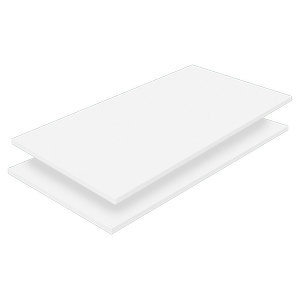 Lugna 900 x 580mm White Adj Shelf - 2 Pack