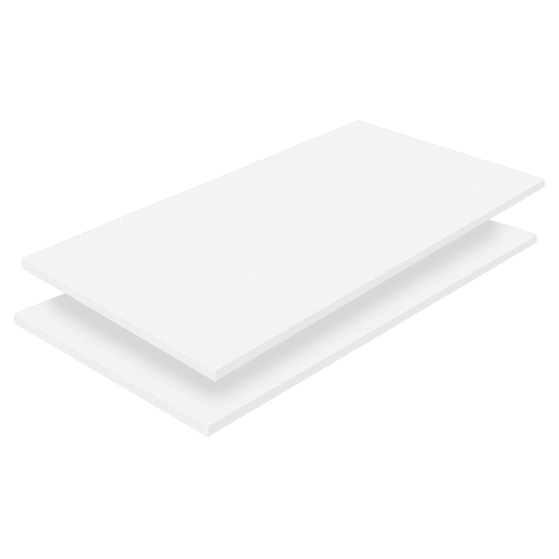 Lugna 900 x 580mm White Adj Shelf - 2 Pack