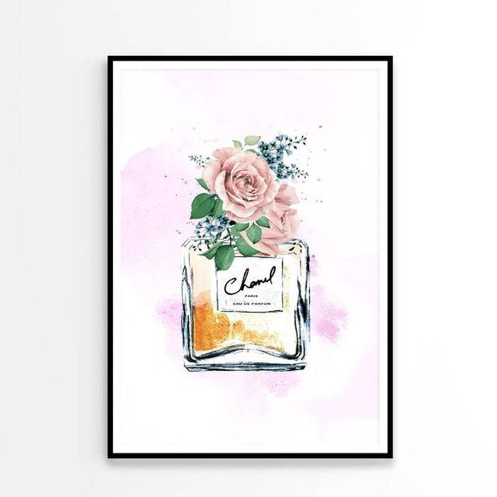 Luxury Yellow Colored Perfume   Print 100% Australian Made 90x120cm  (Poster)