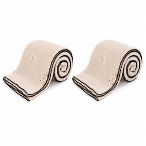 SOGA 2 Pack Peach Flannel Polyester Throw Blanket 200x230cm