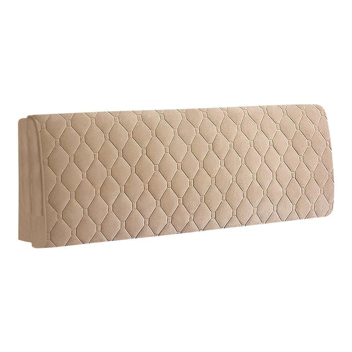 Anycozy Headboard Cover Khaki Diamond Pattern Super Soft Smooth Quilted Velvet Bed Back Dust Protector Cover 170x70cm