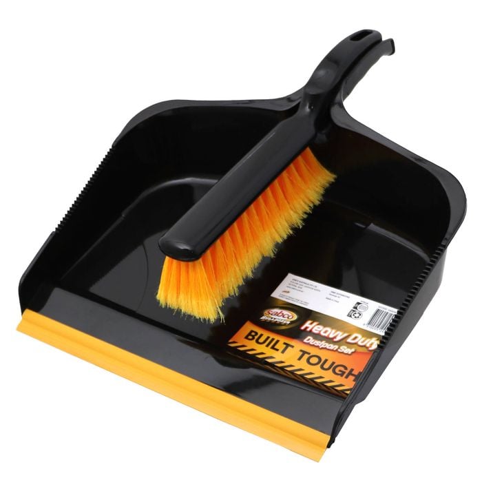 Sabco Bulldozer Dustpan & Brush Set Black