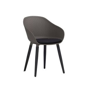 Modern Furniture UNITY Arm Chair 56x54cm - Taupe & Black