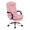 ALFORDSON Office Chair PU Leather Pink