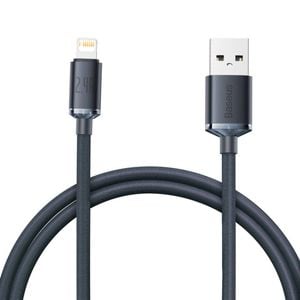 Baseus Crystal Shine Series Fast Charging Data Cable USB to iP 2.4A 1.2m-Black