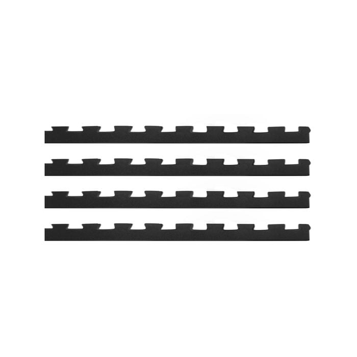 CORTEX Interlocking Gym Floor Mat Edges 4 Pack (Suits Cortex 10mm Interlocking Mats)