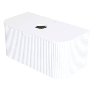 CIBO 900 White Ripple Luxe Vanity With Solid Surface Top