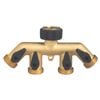Pope Tap Adaptor 4-Way Screw on Brass