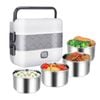 Catzon Electric Lunch Box 2 Layers 4 Steel Steamer