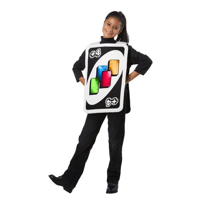 UNO Draw 4 Card Halloween Costume for Kids – Official Mattel Tabard for Dress-Up Fun, ONE-SIZE