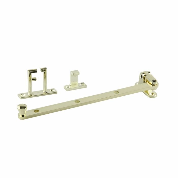 Jaeco 240mm Brass Plated Small Casement Window Stay