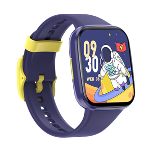 Bluetooth Kids Smart Watch 1.69" LCD Children Monitor Temperature Heart Rate Sleep BLE 5.0 - Blue