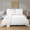 Fabric Fantastic 1000tc Tailored Queen Size White Quilt/doona/duvet Cover Set