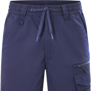 Hard Yakka Navy Tough Utility Mid Length Shorts - Size 87R