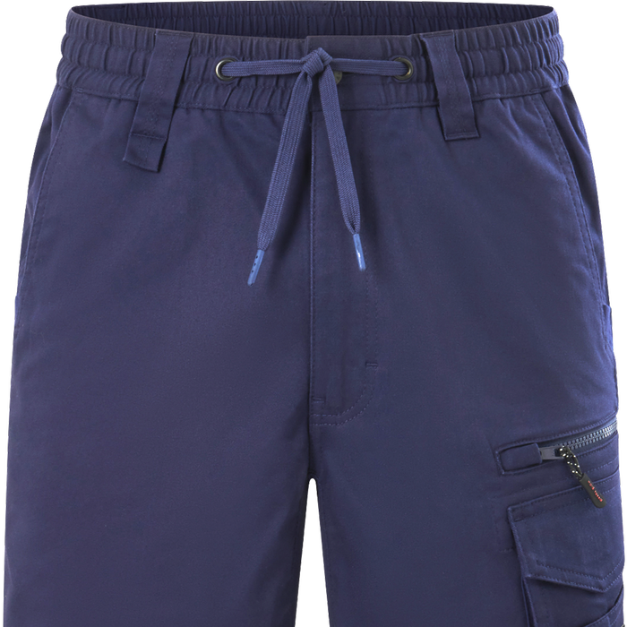 Hard Yakka Navy Tough Utility Mid Length Shorts - Size 87R