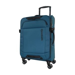 Reebok Pro Medium Leather Film Soft Shell Suitcase Travel Luggage 69cm Teal