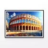 Large Building with a Pool View  Print 100% Australian Made 120x90cm  (Poster)