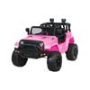 Rigo Kids Ride On Car Electric 12V Jeep Pink