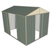 Build-a-Shed 2.3 x 3.0 x 2.3m Front Gable Single Sliding and Double Sliding Door Shed - Green