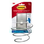 Command™ Satin Nickel Bath Hair Dryer Holder - 1 Pack