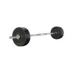 48KG Barbell Weight Set Plates Bar Bench Press 168cm