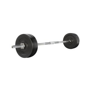 48KG Barbell Weight Set Plates Bar Bench Press 168cm