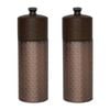 Olympia Salt And Pepper Mill Set Copper Wood 2 Pack 150mm Adjustable Ceramic Mechanism Modern Tableware