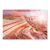 Fire Wave Rock & Valley  Print 100% Australian Made 120 x 90cm  (Acrylic)
