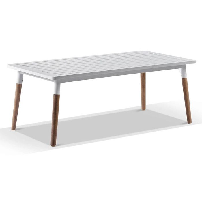 Silas Outdoor Coffee Table For Ivory Rope Setting - Ivory Aluminium